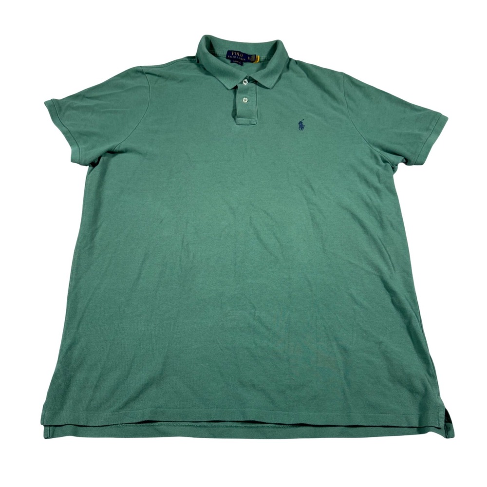 Polo Ralph Lauren Polo Shirt Mens XL Green Classic Fit Short Sleeve Pony Logo